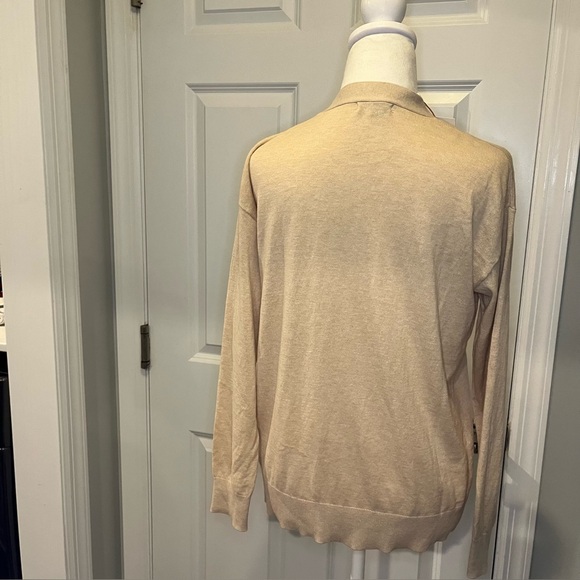 Quince NWT Lightweight Cotton Cashmere Blend Cream Button Cardigan, size M - Picture 9 of 12